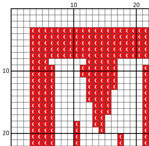 Make Art Not War Cross Stitch Pattern (PDF) - INTERMEDIATE LEVEL