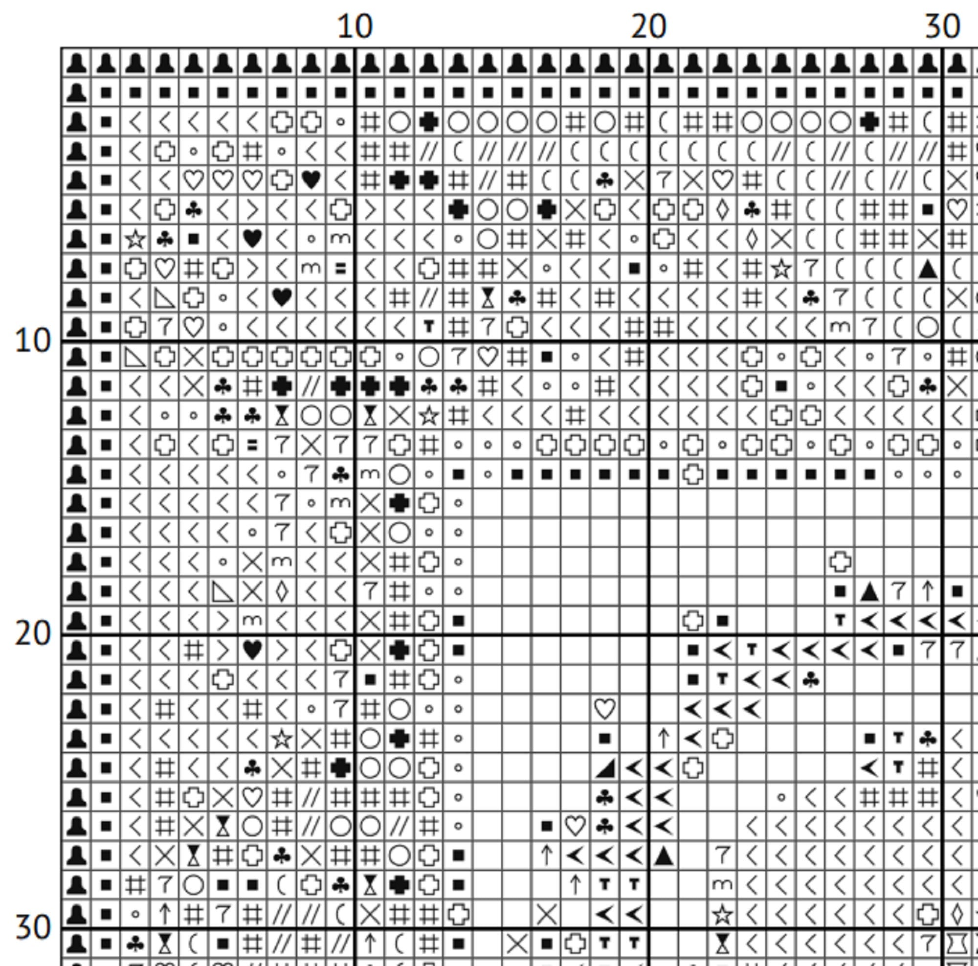 Medieval Codex Cross Stitch Pattern – Illuminated Manuscript (PDF) - INTERMEDIATE LEVEL