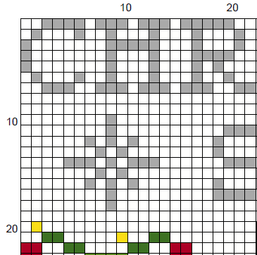 Christmas Song Cross Stitch Pattern – Hollow Fantasy Gamer (PDF)