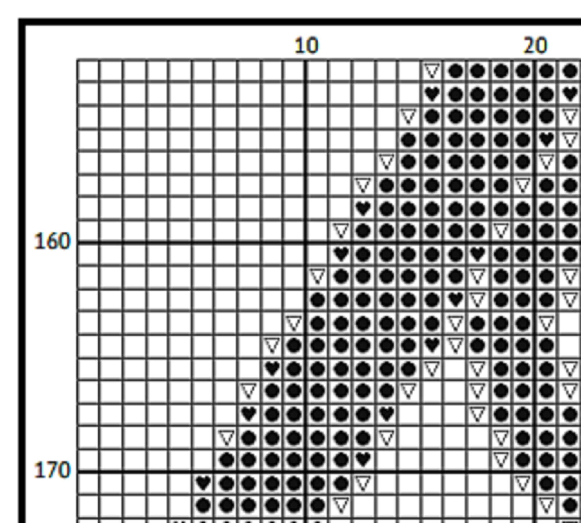 Deathly Hallows Blackwork Cross Stitch Pattern - Wizard World (PDF) - EASY LEVEL