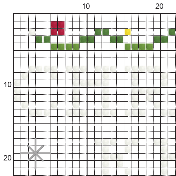 Christmas Knight Cross Stitch Pattern – Hollow Fantasy Gamer (PDF) - EASY LEVEL