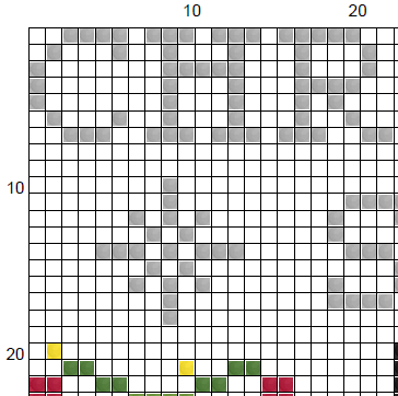 Christmas Song Cross Stitch Pattern – Hollow Fantasy Gamer (PDF)