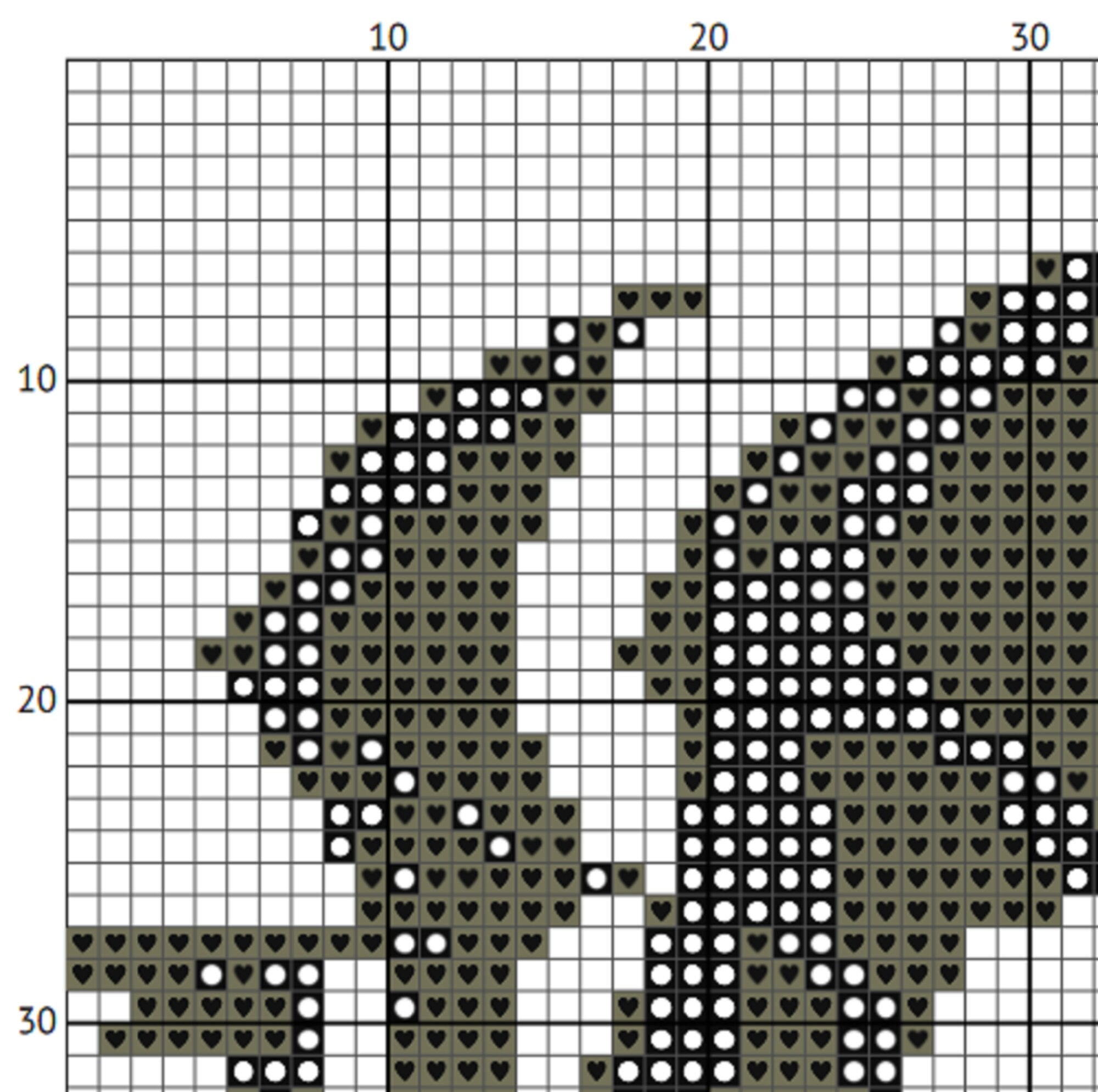 Luna Tribute Cross Stitch Pattern – Wizard World (PDF) - EASY LEVEL