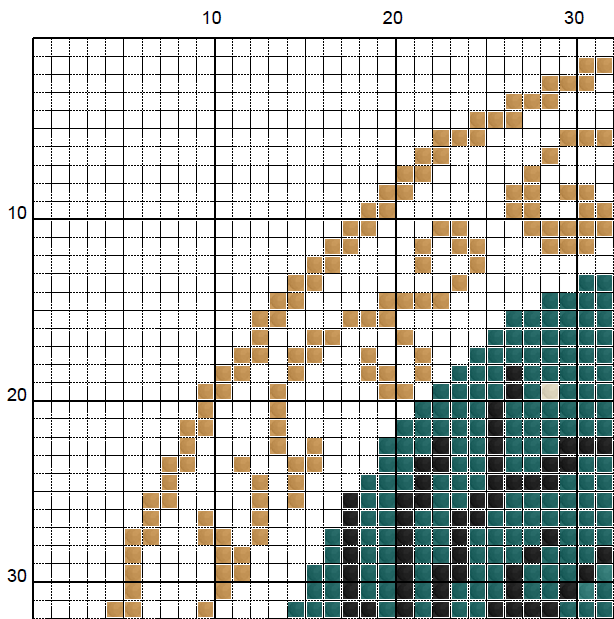 Jack O'Lantern Cross Stitch Pattern - Halloween (PDF) - INTERMEDIATE LEVEL