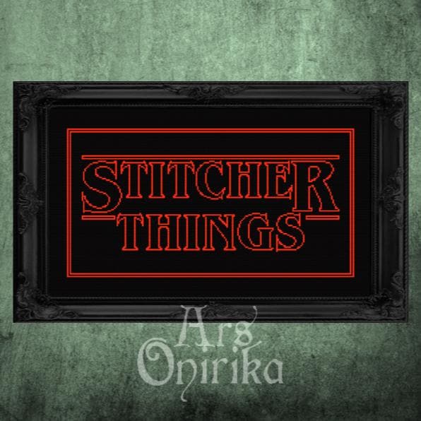Stitcher Things Cross Stitch Pattern (PDF) - EASY LEVEL