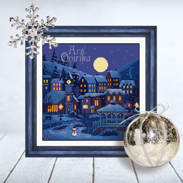 Cozy Winter Cross Stitch Pattern - Christmas Sampler (PDF) - INTERMEDIATE LEVEL