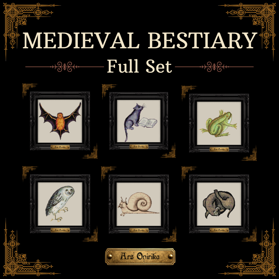 𝐌𝐄𝐃𝐈𝐄𝐕𝐀𝐋 𝐁𝐄𝐒𝐓𝐈𝐀𝐑𝐘 𝐁𝐔𝐍𝐃𝐋𝐄 – 𝐂𝐫𝐨𝐬𝐬 𝐒𝐭𝐢𝐭𝐜𝐡 𝐏𝐚𝐭𝐭𝐞𝐫𝐧