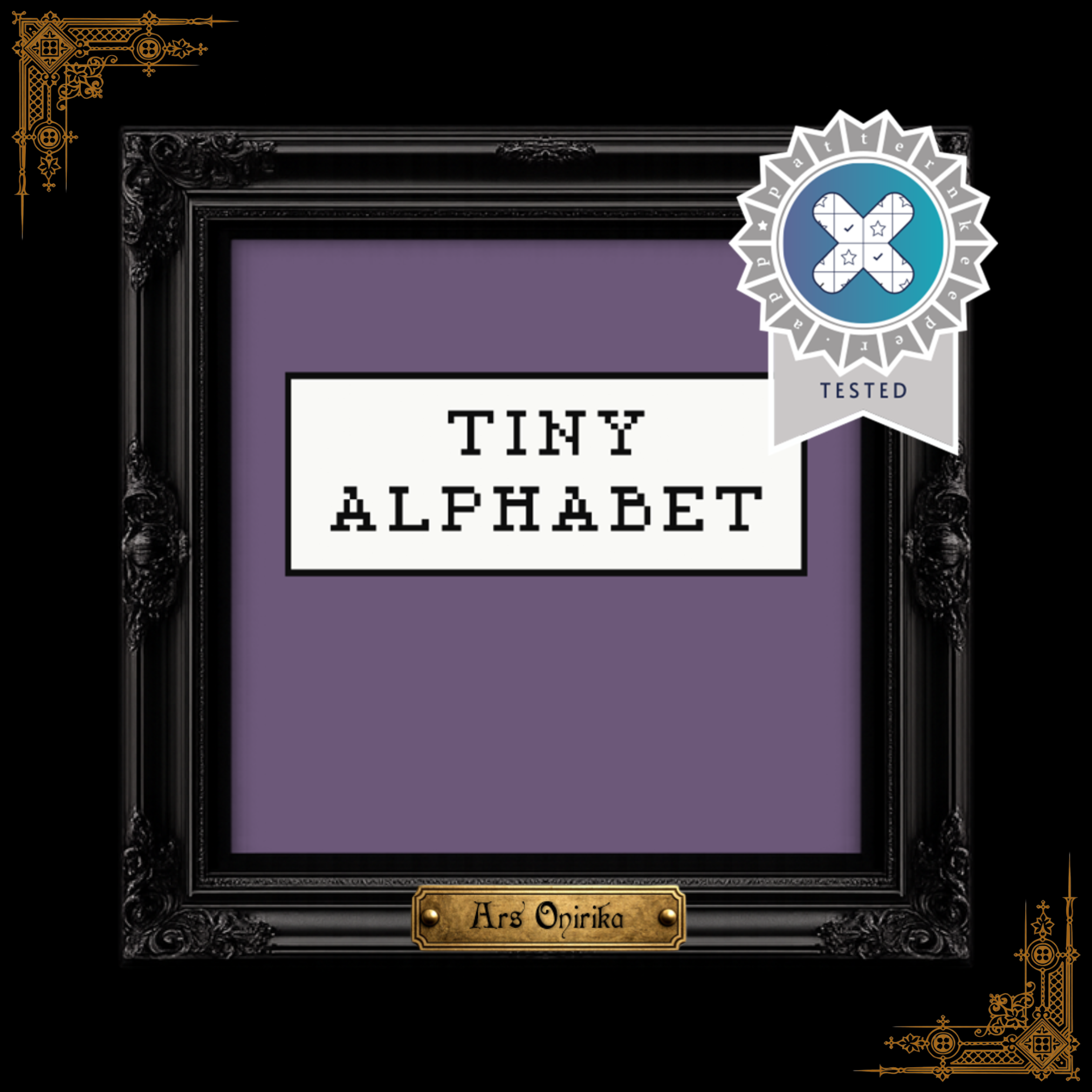 Tiny Type Alphabet - Cross Stitch Pattern