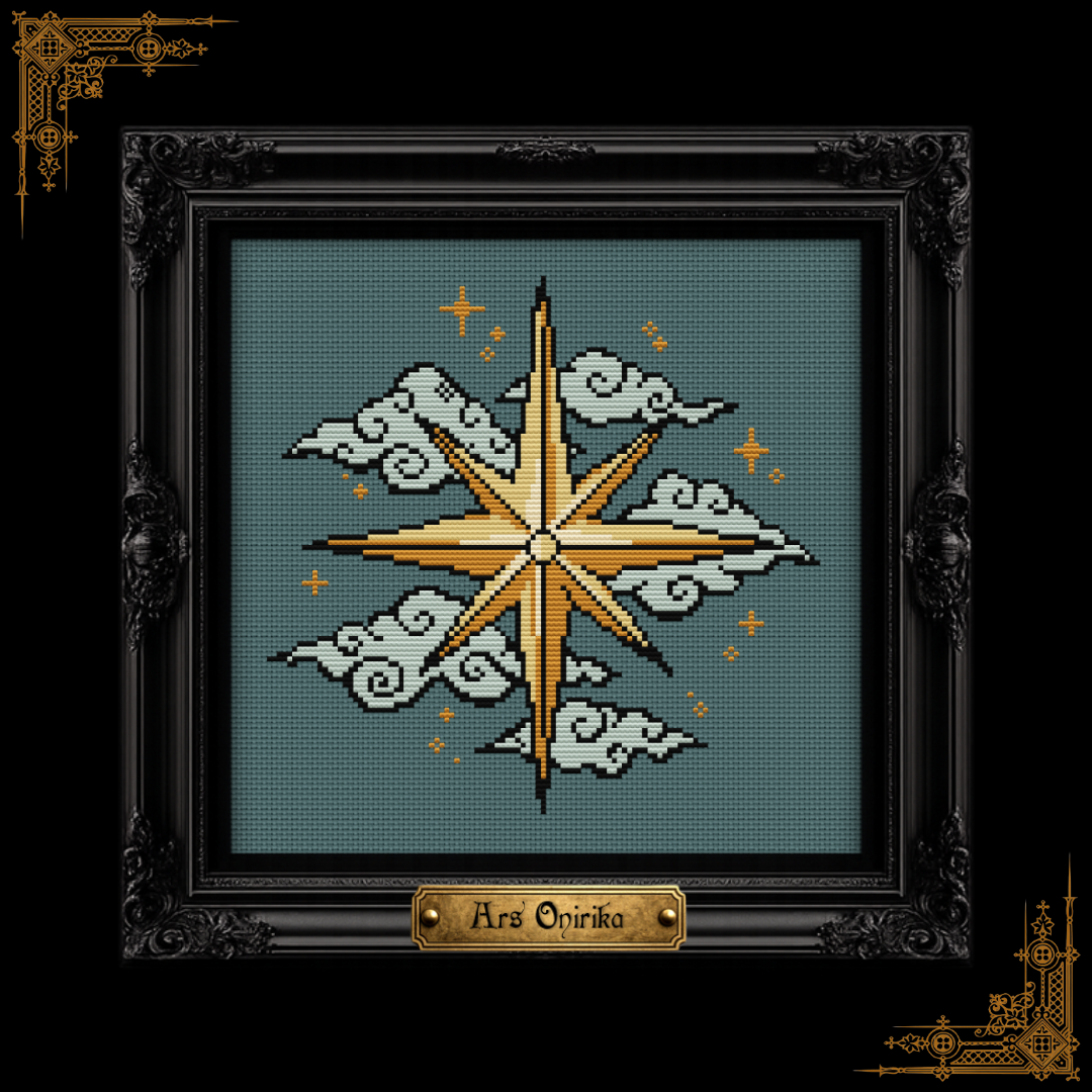 Celestial Star - Medieval Charm - Cross Stitch Pattern
