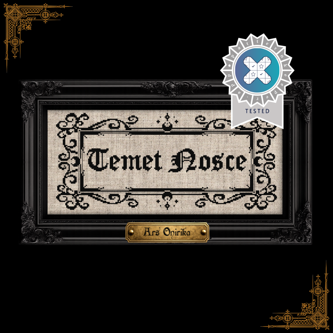 Temet Nosce - Cross Stitch Pattern