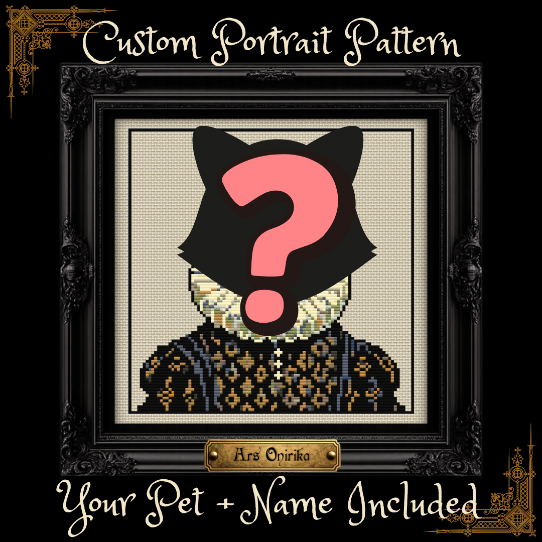 𝐂𝐔𝐒𝐓𝐎𝐌 𝐕𝐈𝐂𝐓𝐎𝐑𝐈𝐀𝐍 𝐂𝐀𝐓 𝐏𝐎𝐑𝐓𝐑𝐀𝐈𝐓 – 𝐂𝐫𝐨𝐬𝐬 𝐒𝐭𝐢𝐭𝐜𝐡 𝐏𝐚𝐭𝐭𝐞𝐫𝐧