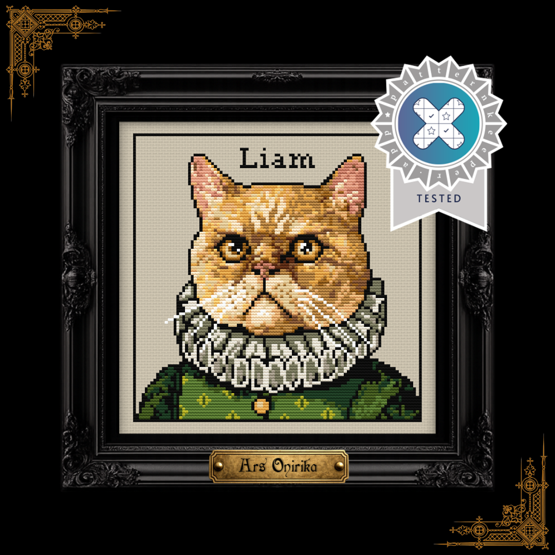 Exotic Shorthair Victorian Cat - Cross Stitch Pattern