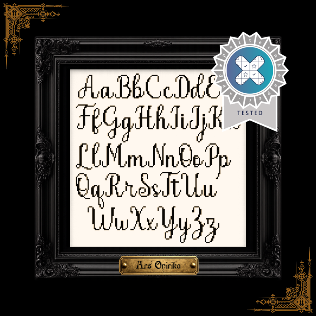 Elegant Alphabet - Cross Stitch Pattern