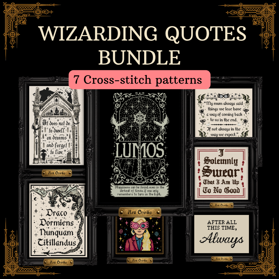 Wizarding Quotes Bundle - Cross Stitch Pattern