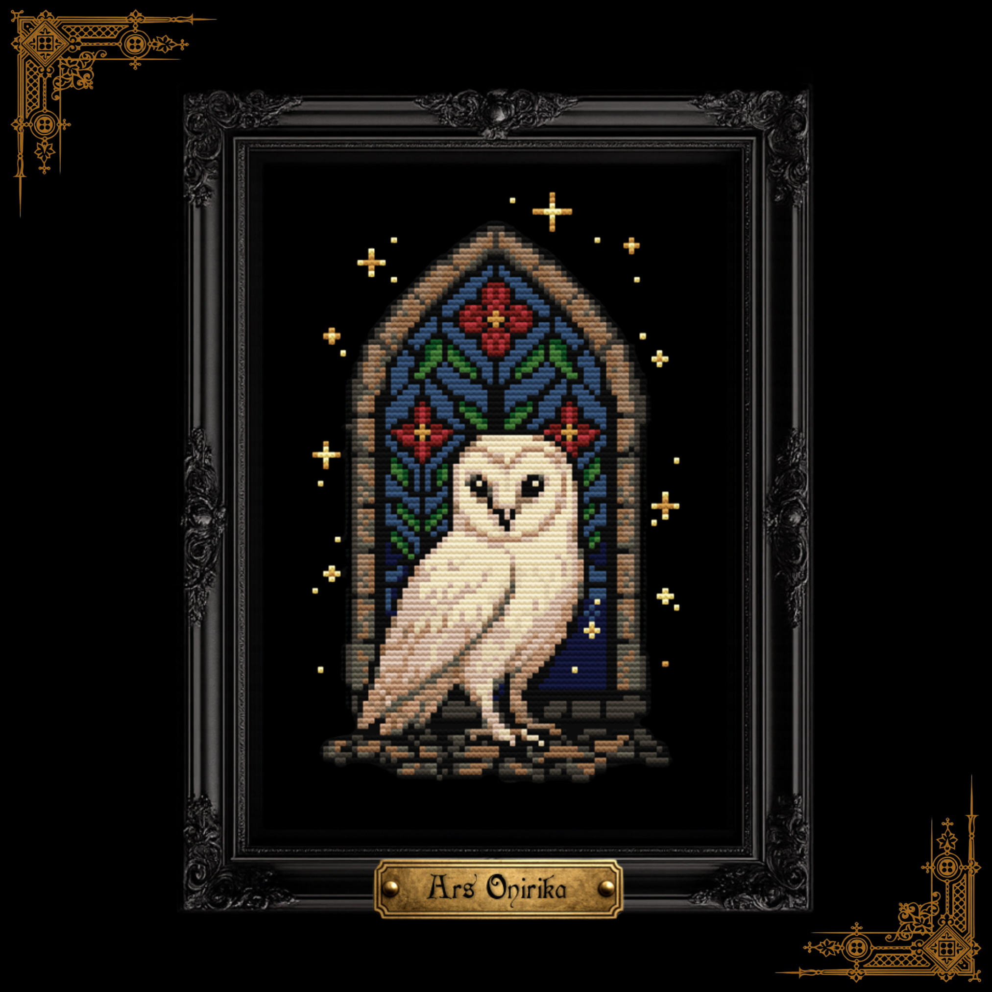 𝐂𝐀𝐓𝐇𝐄𝐃𝐑𝐀𝐋 𝐎𝐖𝐋 – 𝐂𝐫𝐨𝐬𝐬 𝐒𝐭𝐢𝐭𝐜𝐡 𝐏𝐚𝐭𝐭𝐞𝐫𝐧