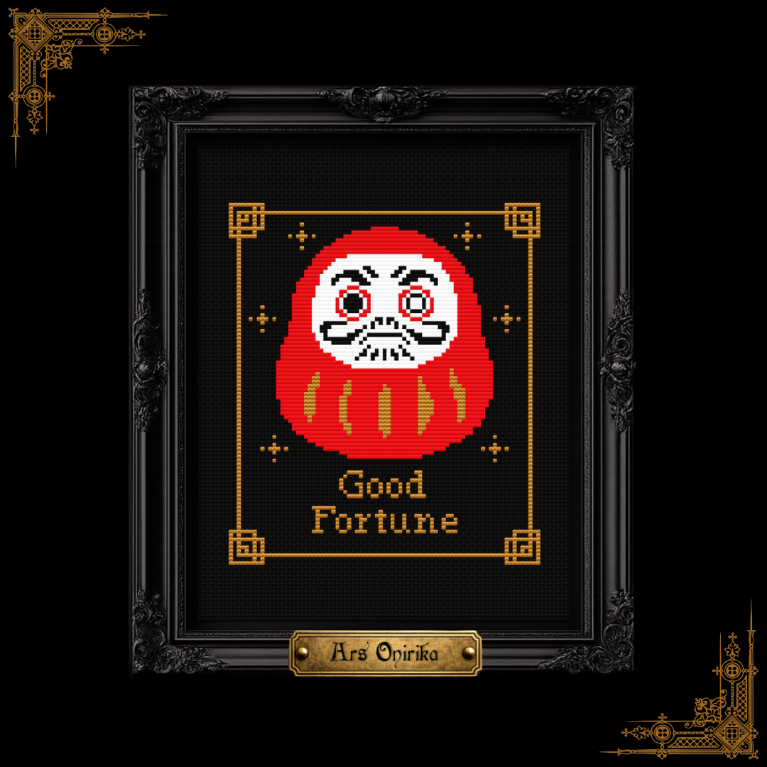 Daruma Lucky Set - Cross Stitch Bundle