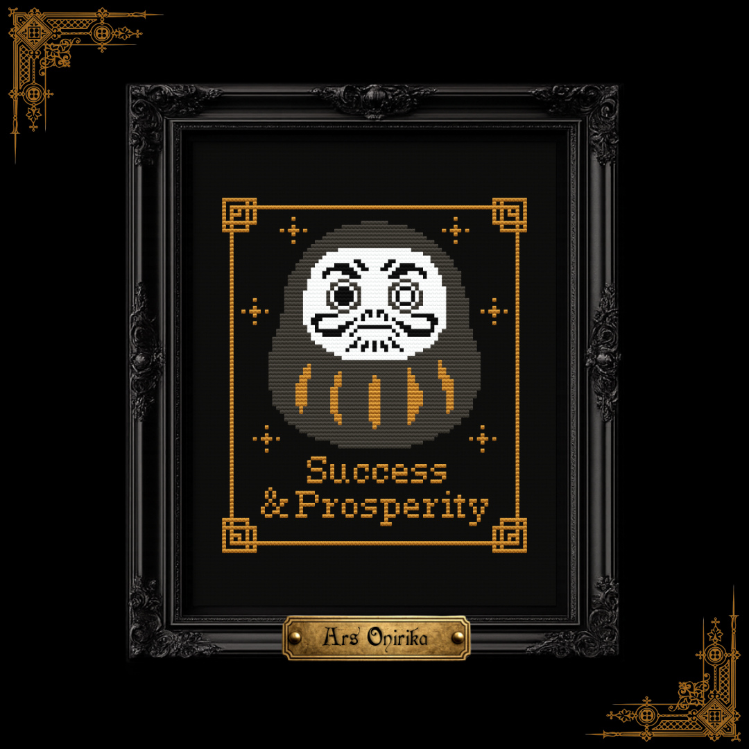 Daruma Lucky Set - Cross Stitch Bundle