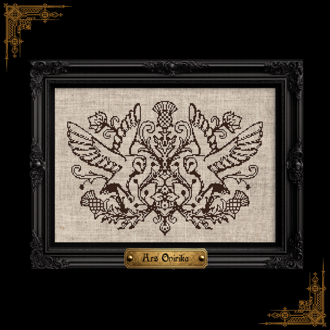 Owls And Thistles - Cross Stitch Pattern