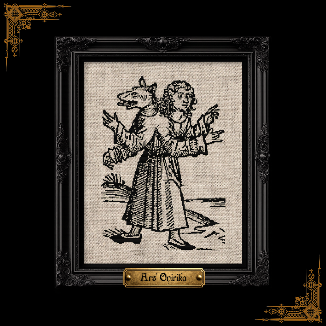 Medieval Werewolf - Cross Stitch Pattern