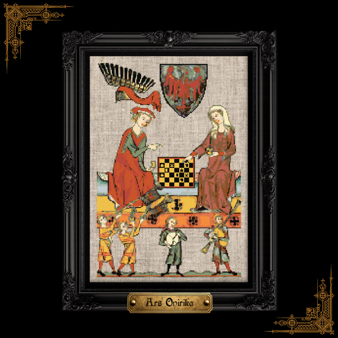 Medieval Codex (III) – Codex Manese Cross Stitch Pattern