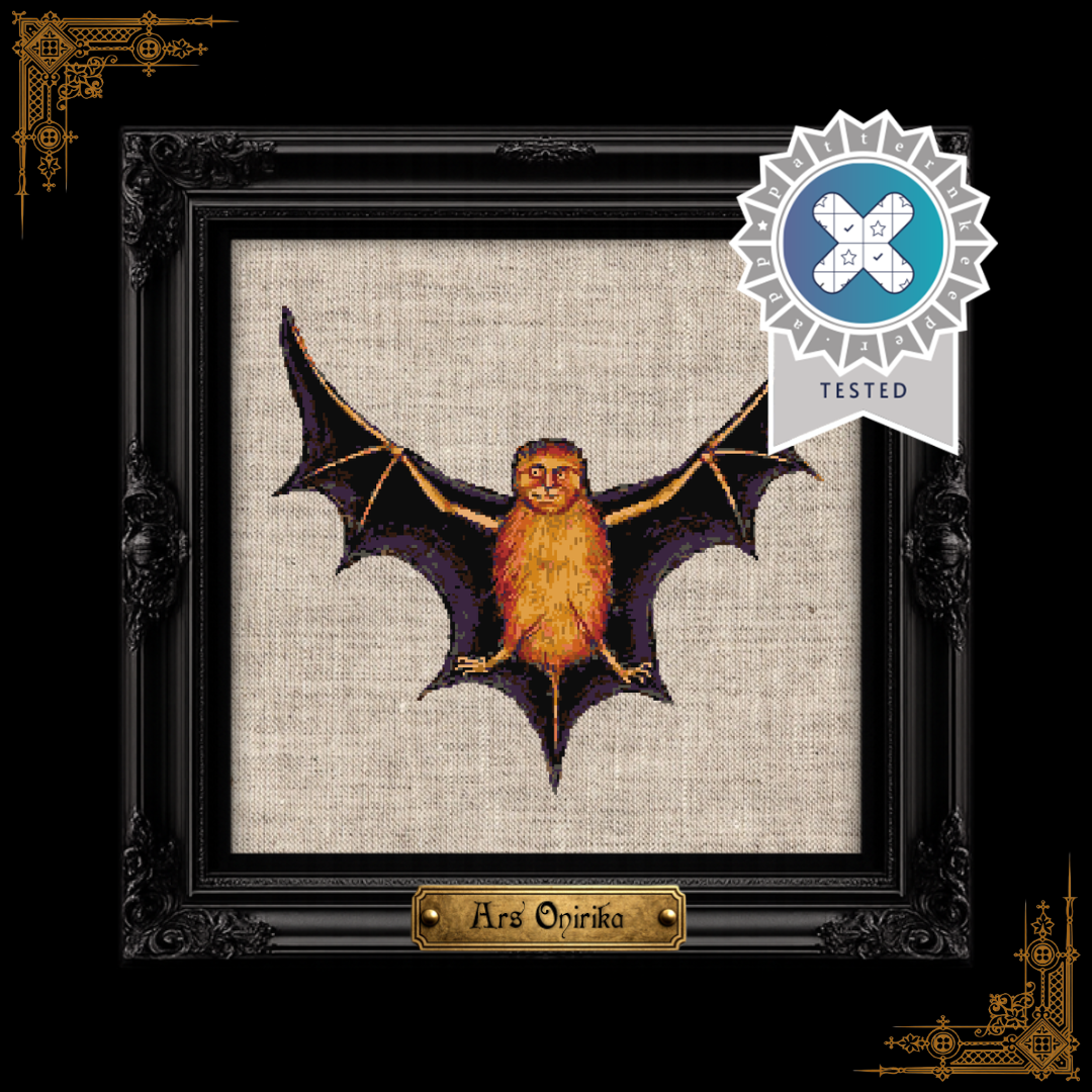 Medieval Bat - Cross Stitch Pattern