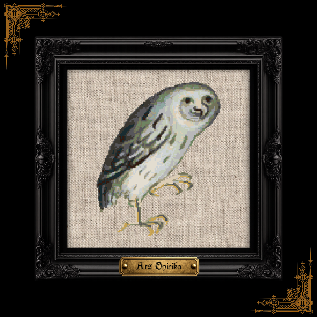 Medieval Owl - Cross Stitch Pattern