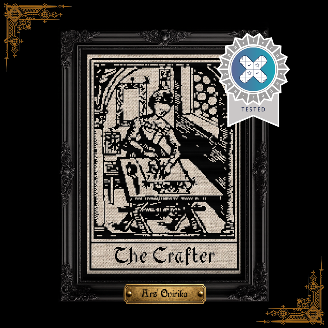 Medieval Crafter Woman - Cross Stitch Pattern