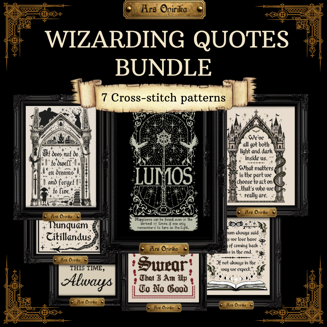 Wizarding Quotes Bundle - Cross Stitch Pattern