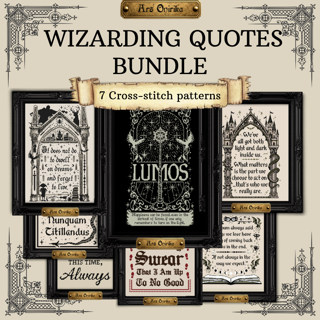 Wizarding Quotes Bundle - Cross Stitch Pattern