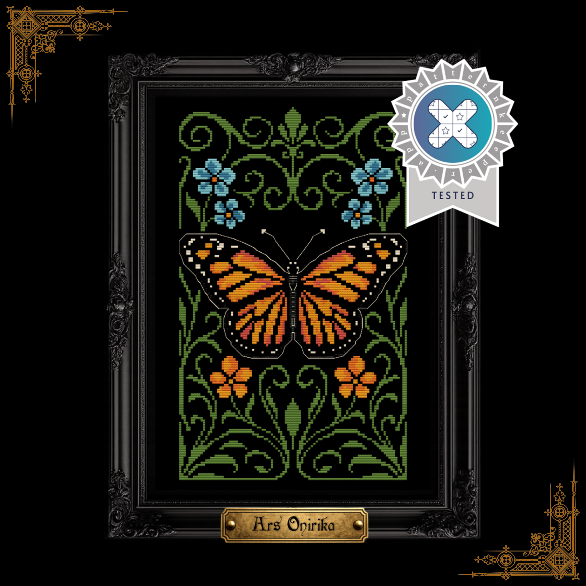 Monarch Butterfly - Cross Stitch Pattern