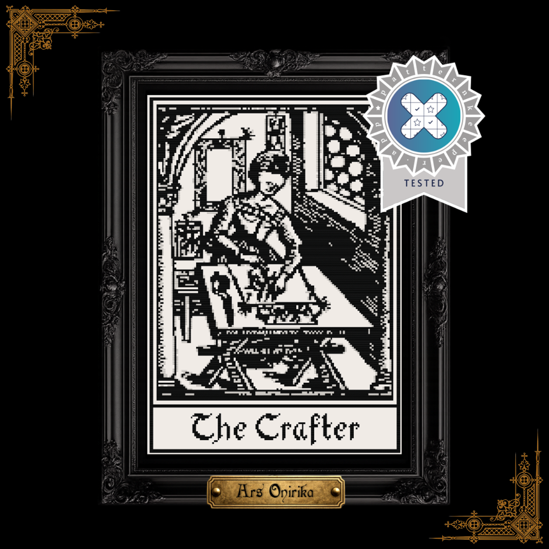 𝐌𝐄𝐃𝐈𝐄𝐕𝐀𝐋 𝐂𝐑𝐀𝐅𝐓𝐄𝐑 𝐖𝐎𝐌𝐀𝐍 – 𝐂𝐫𝐨𝐬𝐬 𝐒𝐭𝐢𝐭𝐜𝐡 𝐏𝐚𝐭𝐭𝐞𝐫𝐧