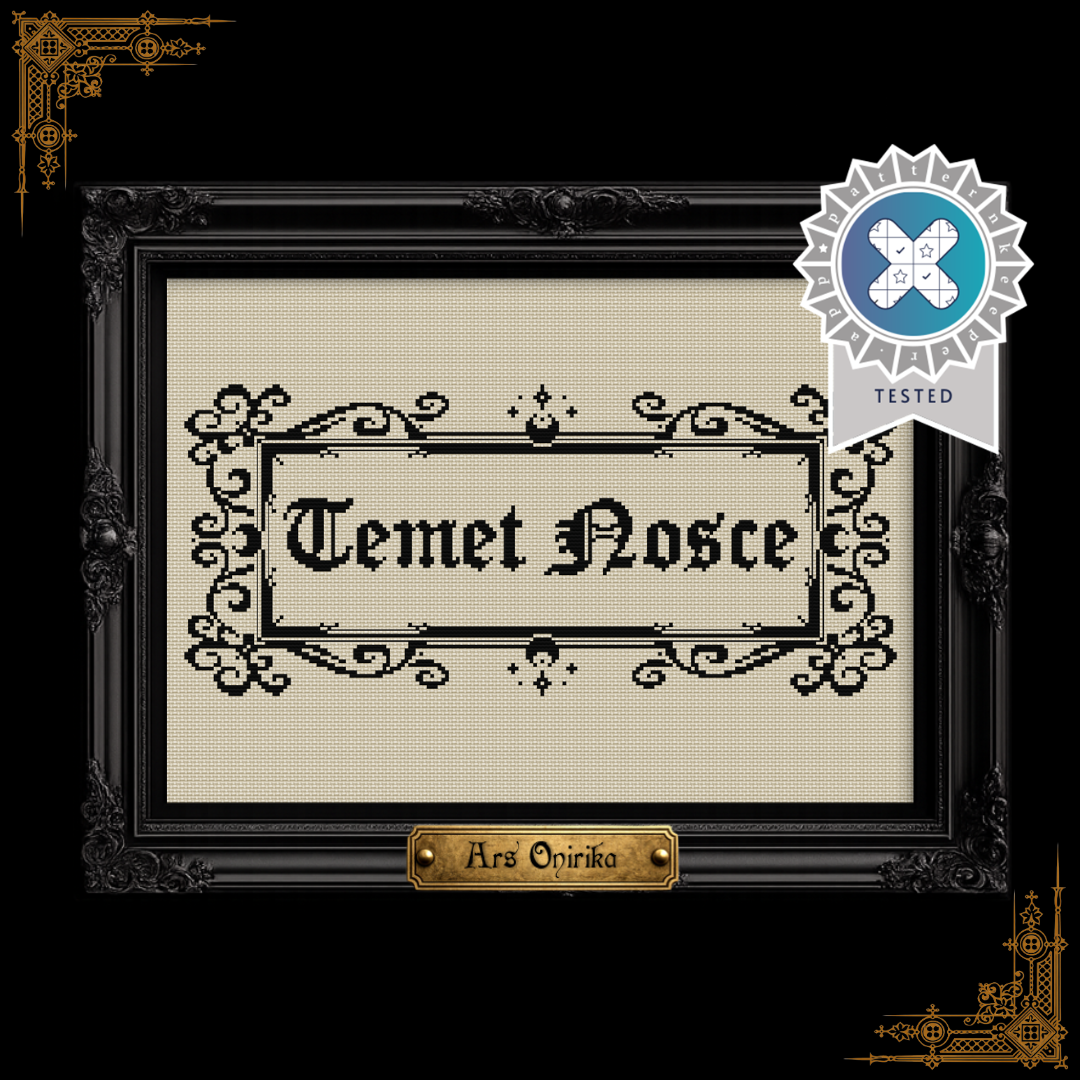 Temet Nosce - Cross Stitch Pattern