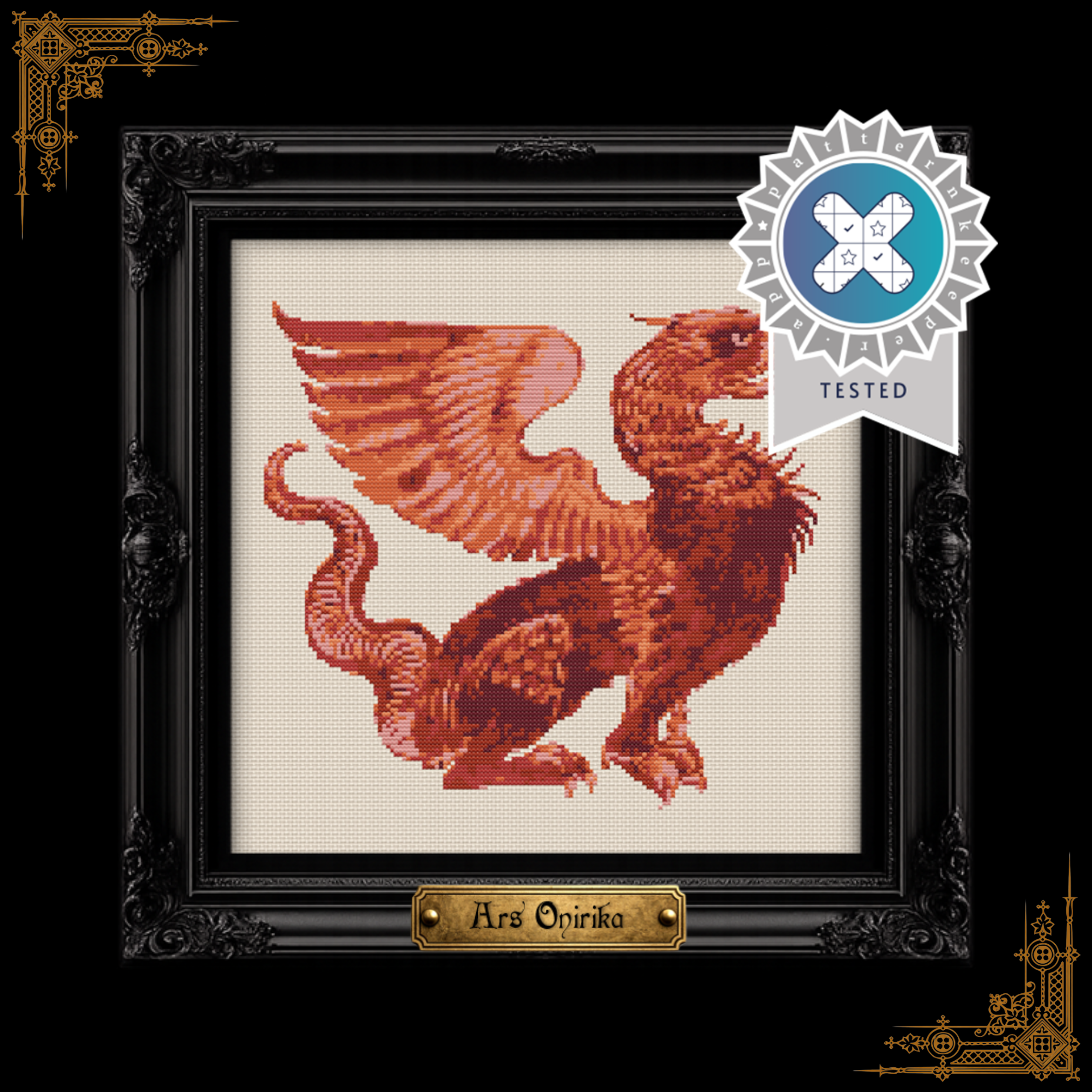 Medieval Griffin - Cross Stitch Pattern