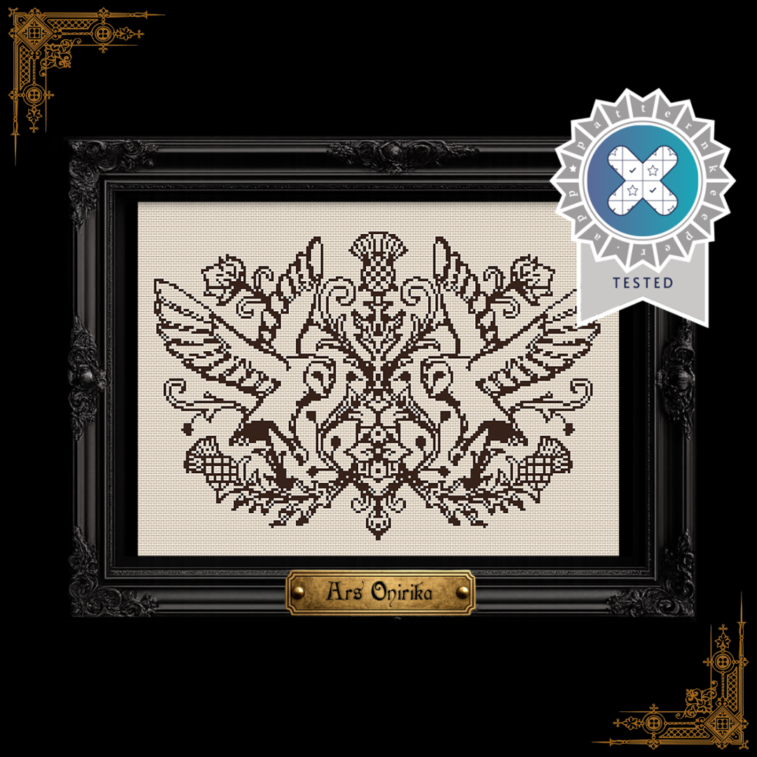 Owls And Thistles - Cross Stitch Pattern
