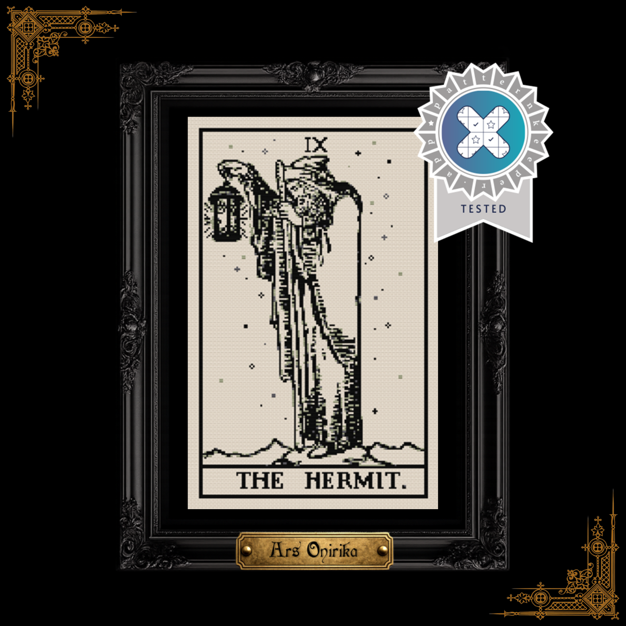 The Hermit - Cross Stitch Pattern