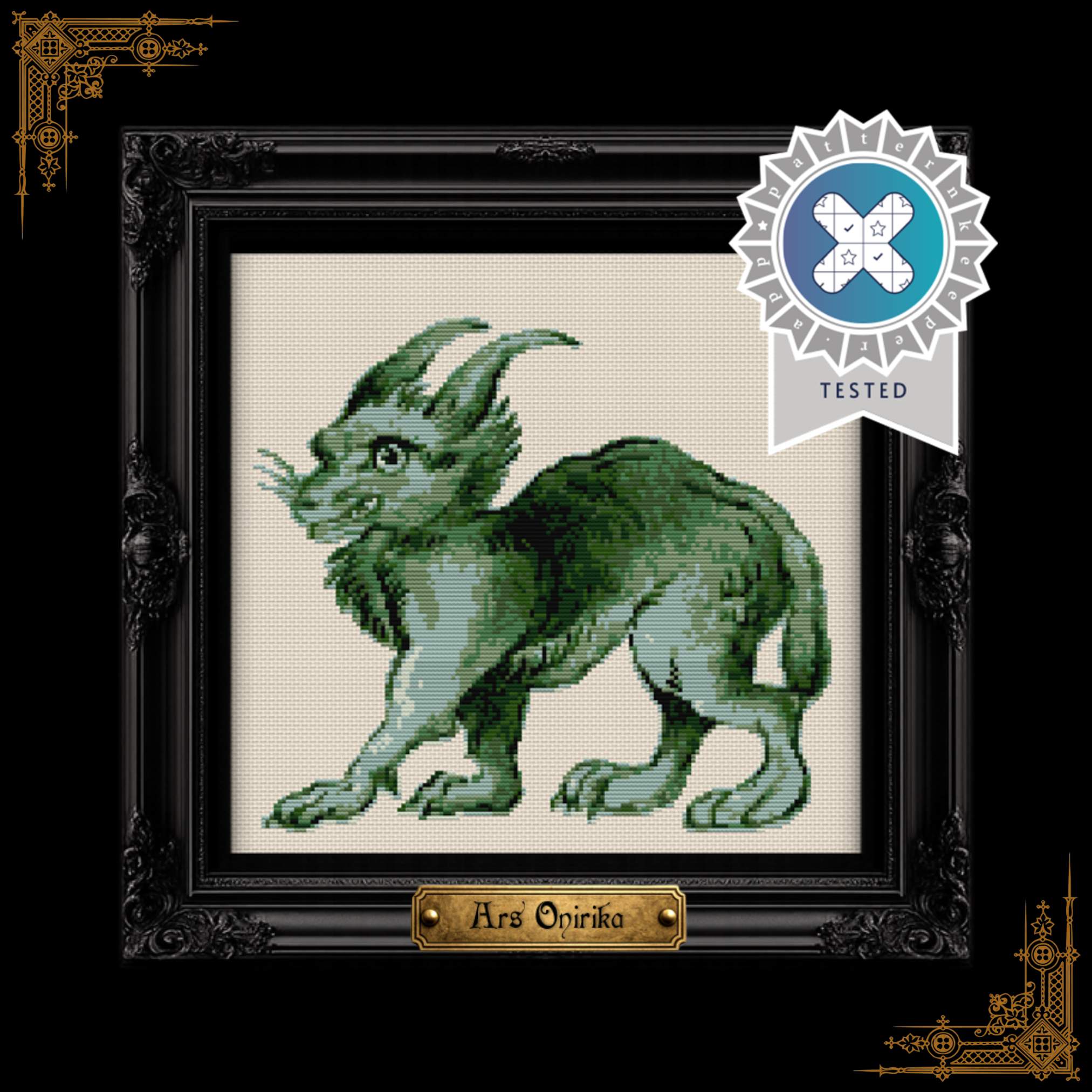 Medieval Lynx - Cross Stitch Pattern