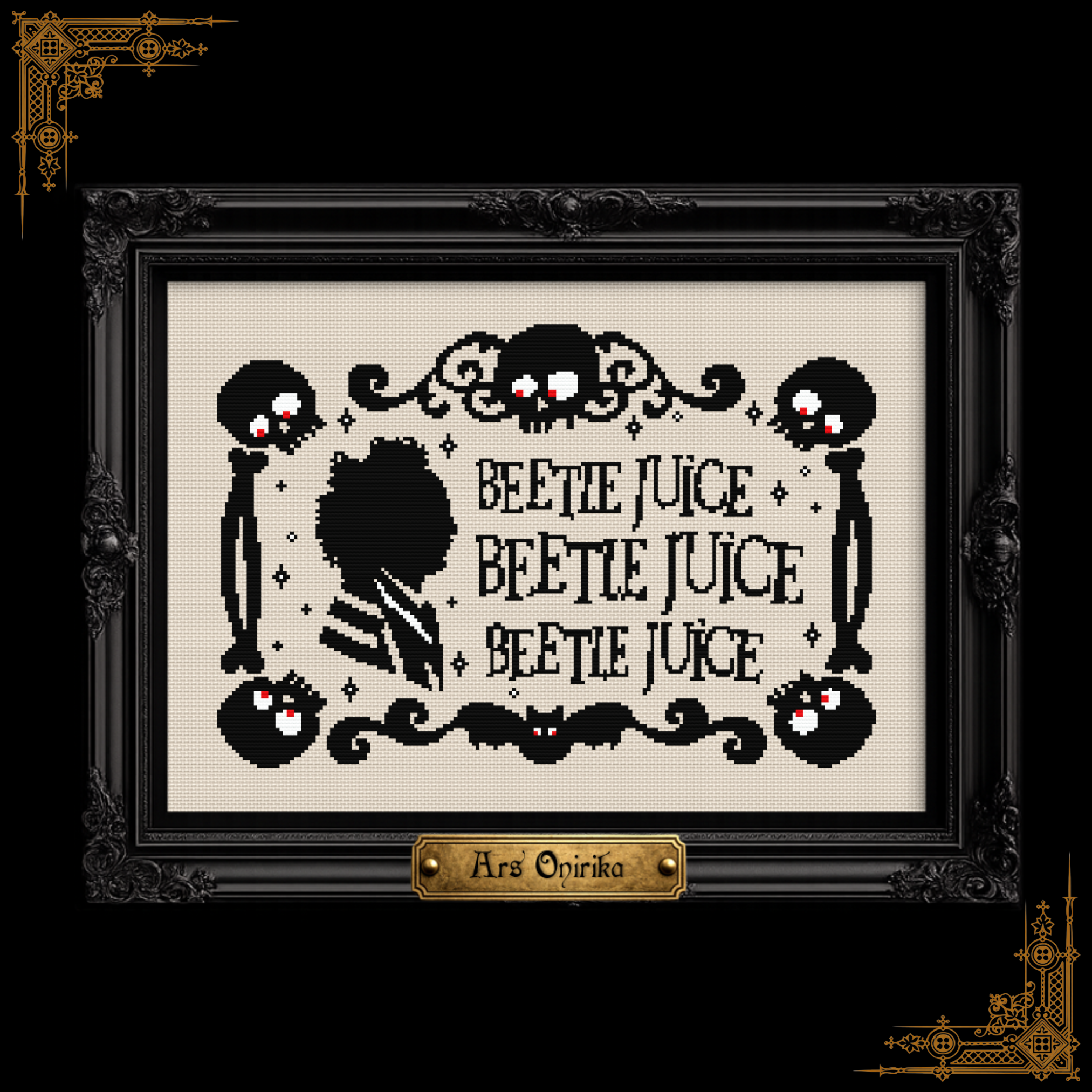 Beetlejuice - Cross Stitch Pattern