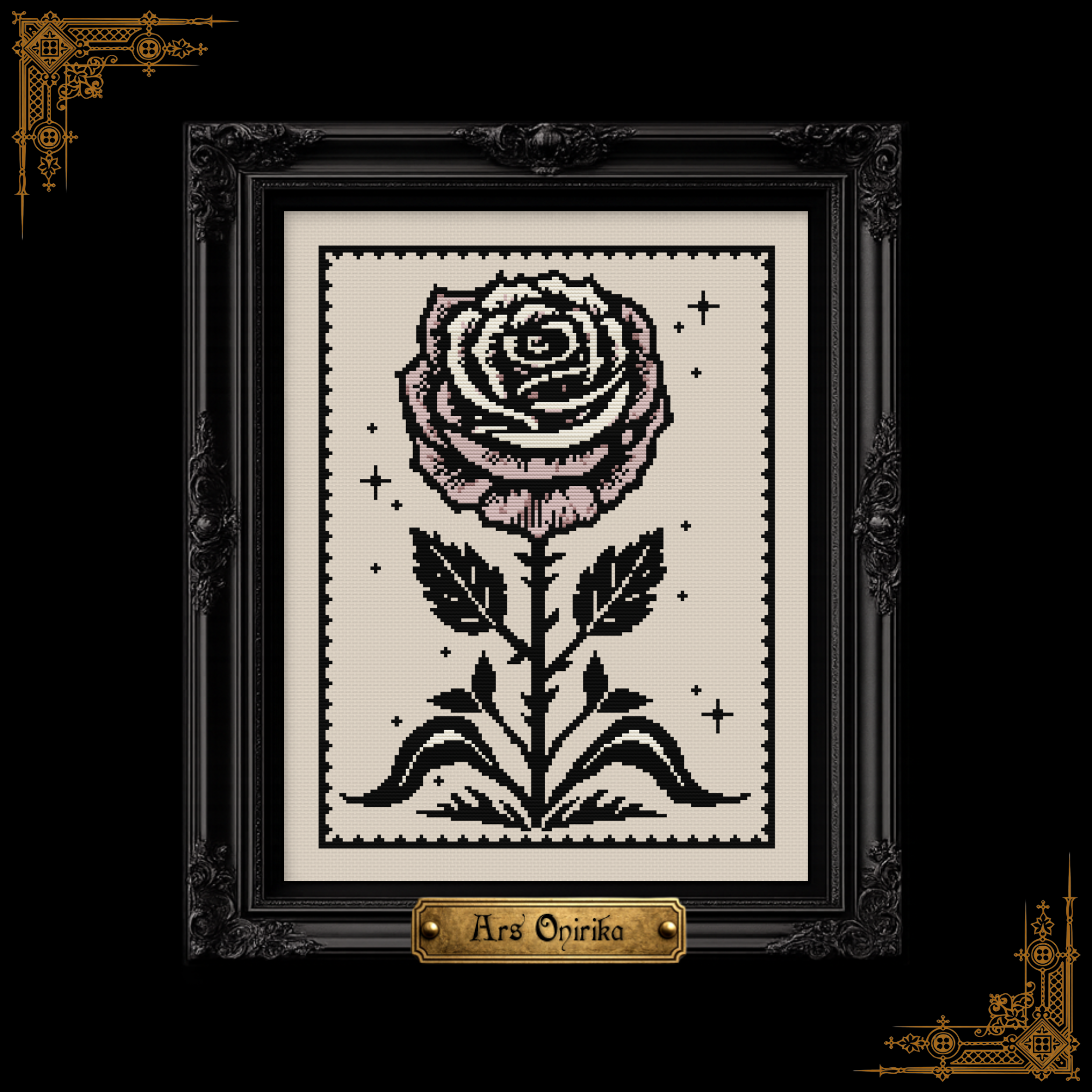 𝐌𝐄𝐃𝐈𝐄𝐕𝐀𝐋 𝐑𝐎𝐒𝐄 – 𝐂𝐫𝐨𝐬𝐬 𝐒𝐭𝐢𝐭𝐜𝐡 𝐏𝐚𝐭𝐭𝐞𝐫𝐧