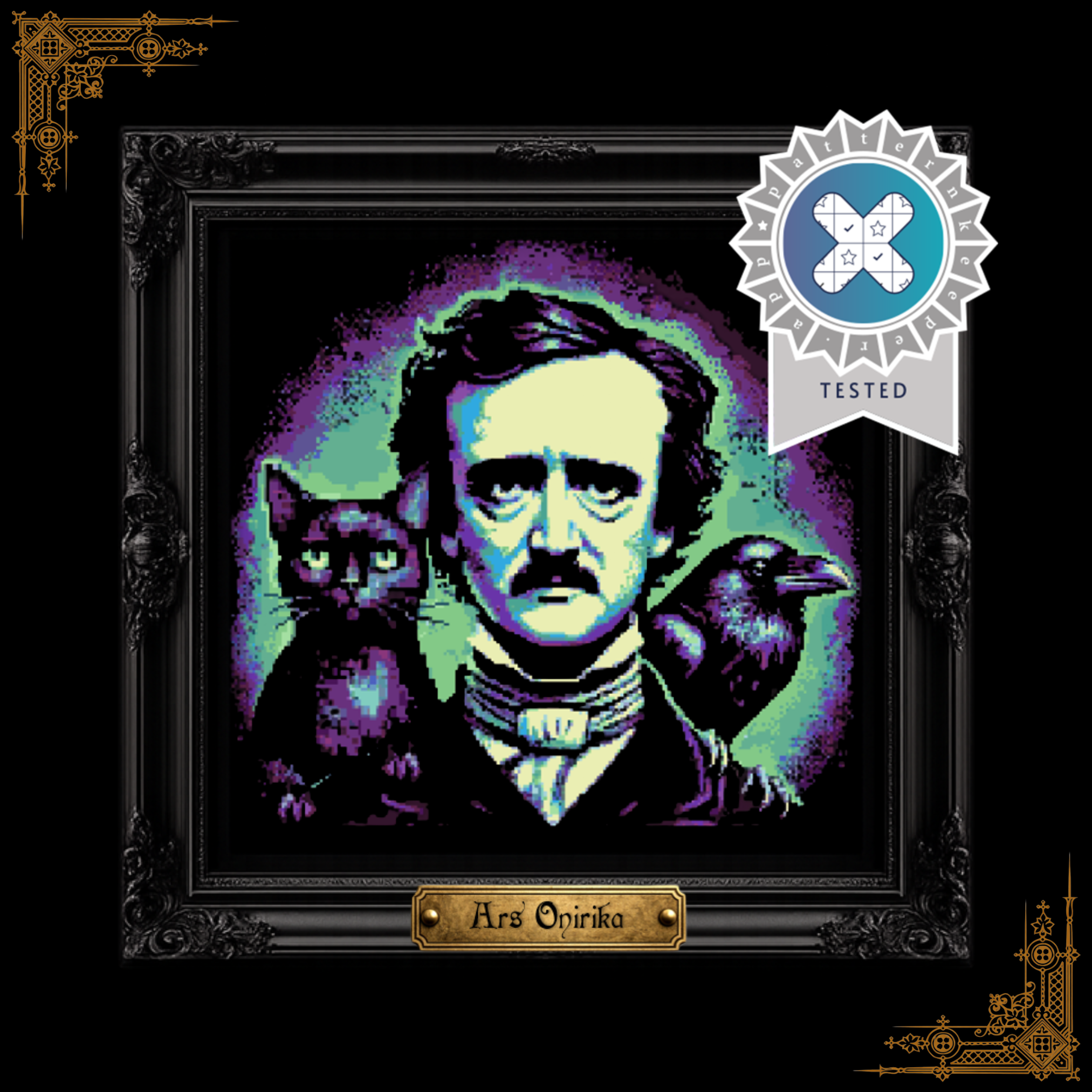 Edgar Allan Poe - Cross Stitch Pattern