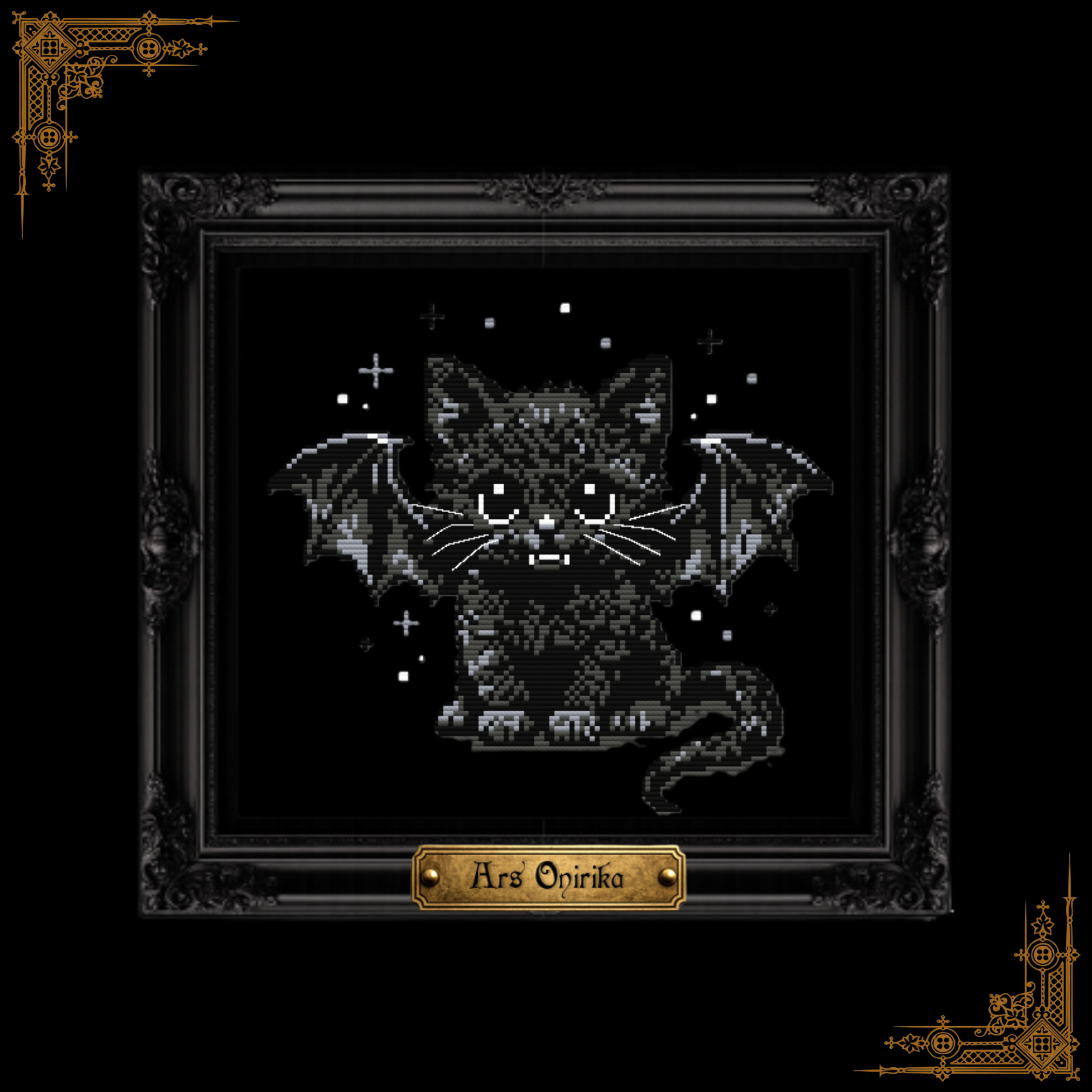 Vampy Kitten - Cross Stitch Pattern