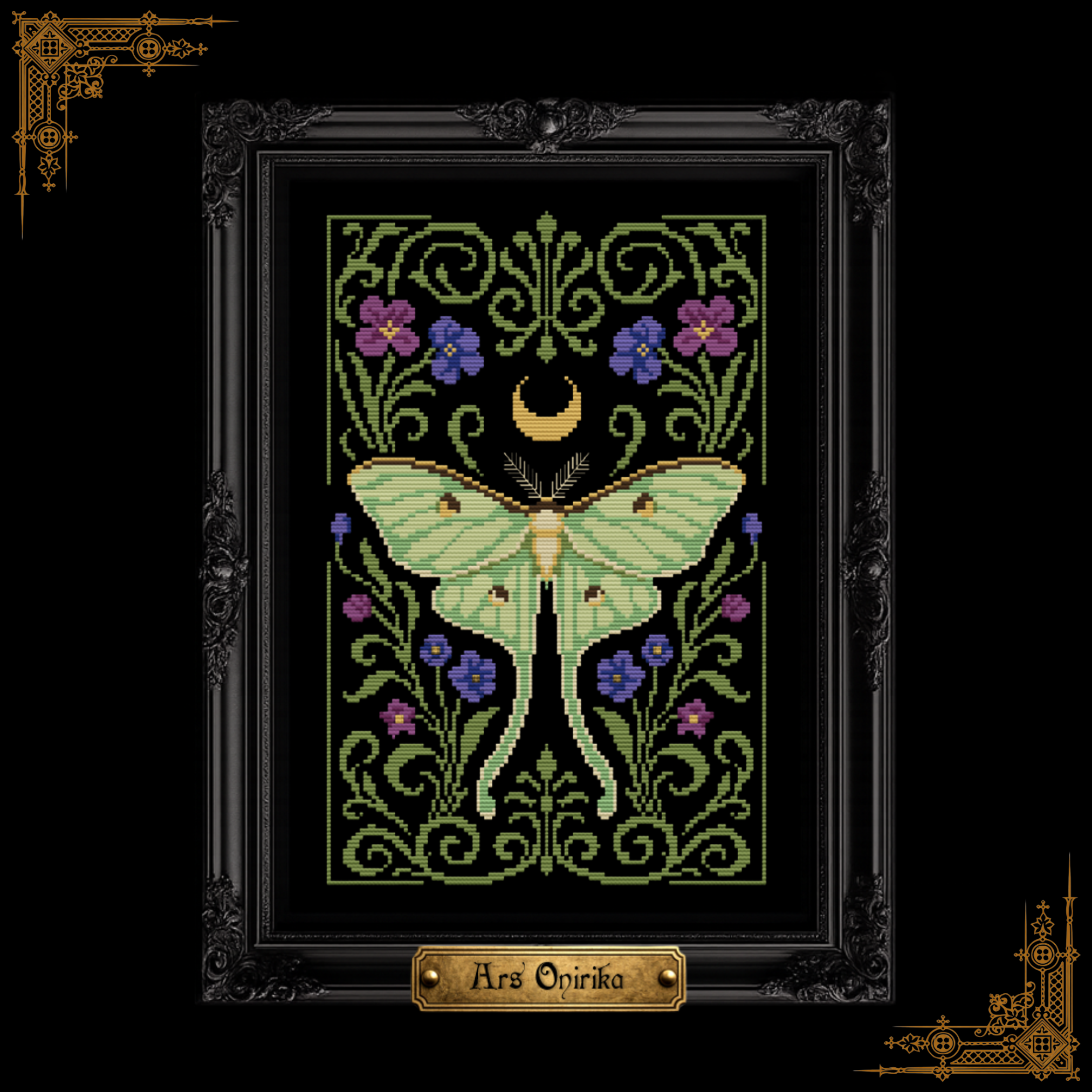 𝐋𝐔𝐍𝐀 𝐌𝐎𝐓𝐇 – 𝐂𝐫𝐨𝐬𝐬 𝐒𝐭𝐢𝐭𝐜𝐡 𝐏𝐚𝐭𝐭𝐞𝐫𝐧