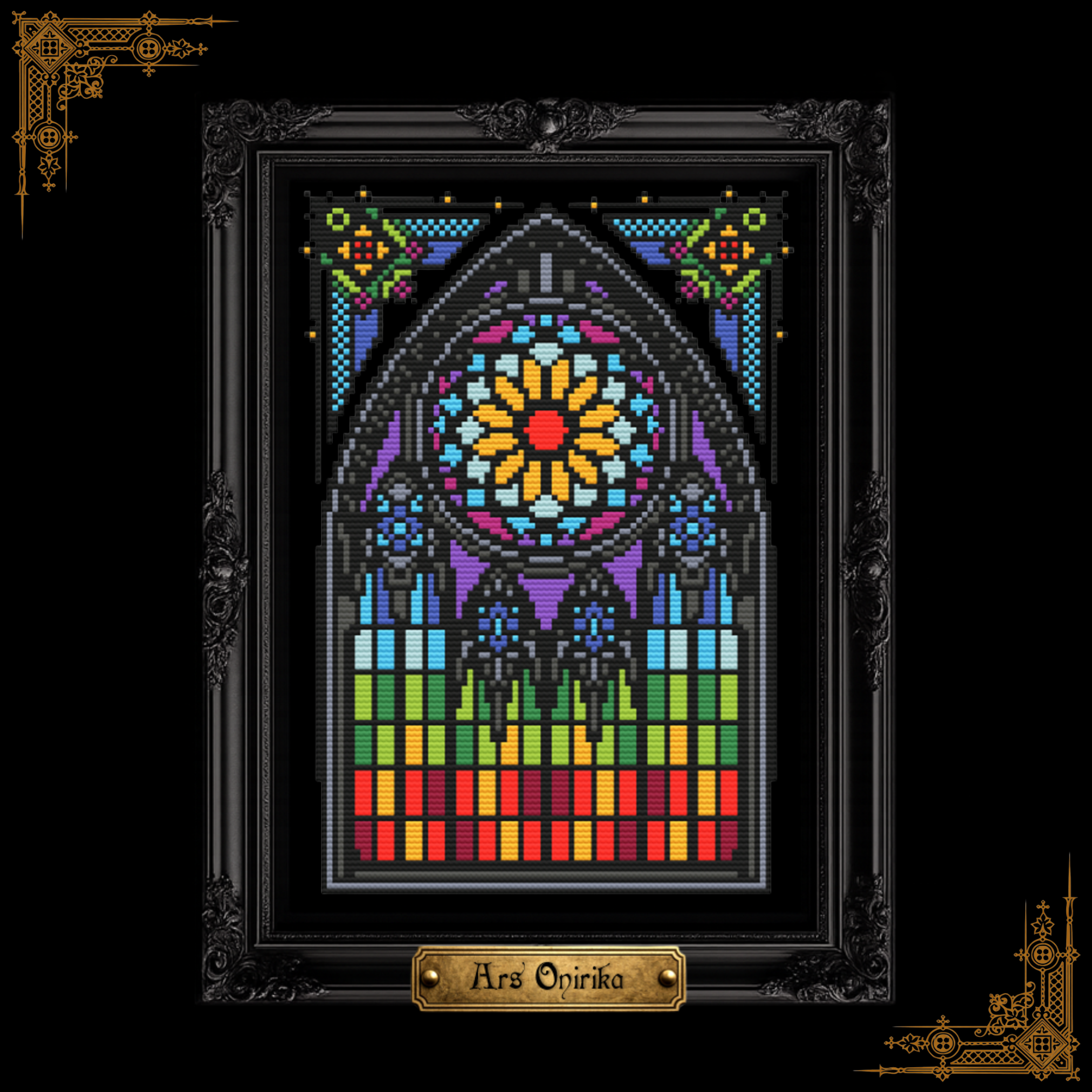 Gothic Stained Glass - Cross Stitch Pattern