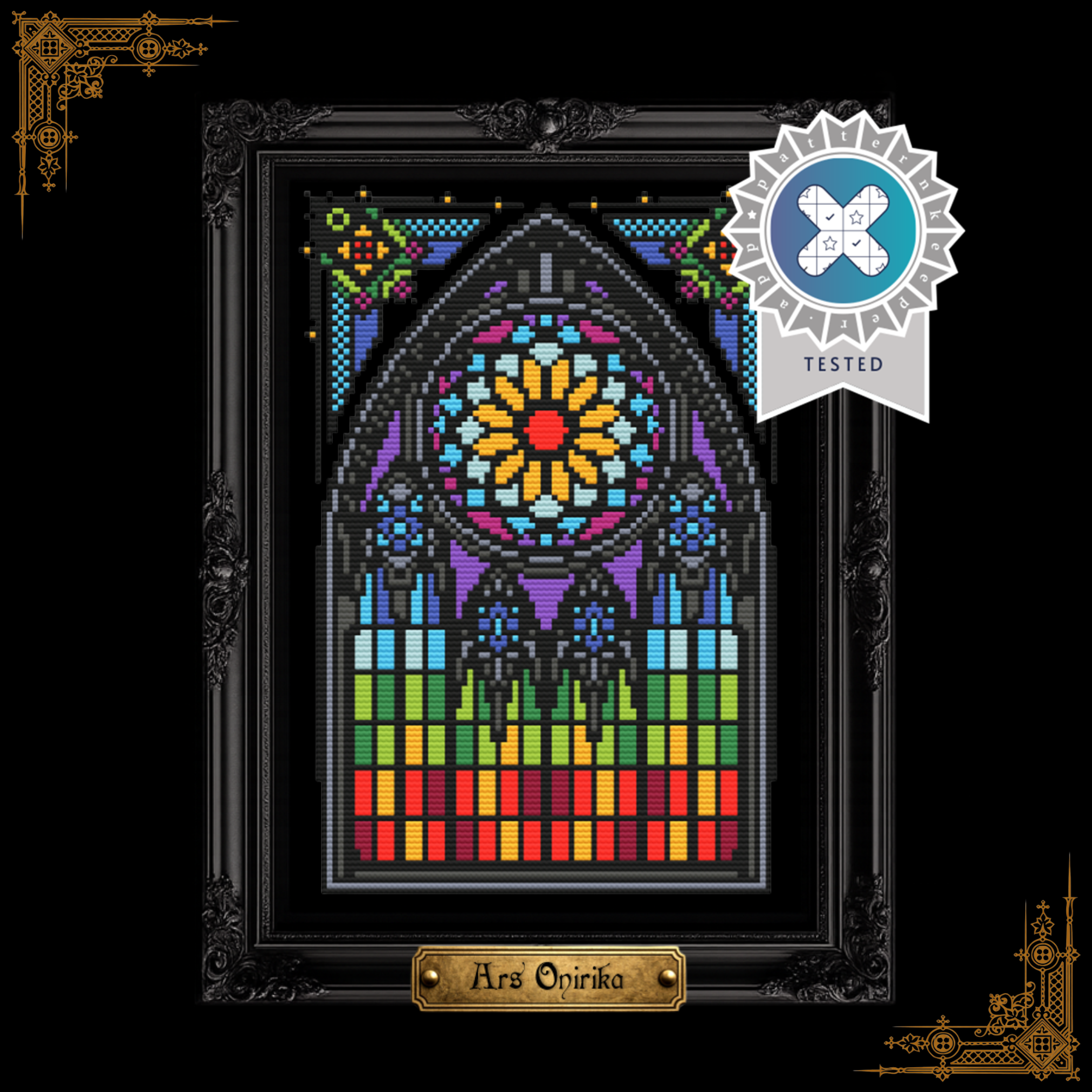 Gothic Stained Glass - Cross Stitch Pattern