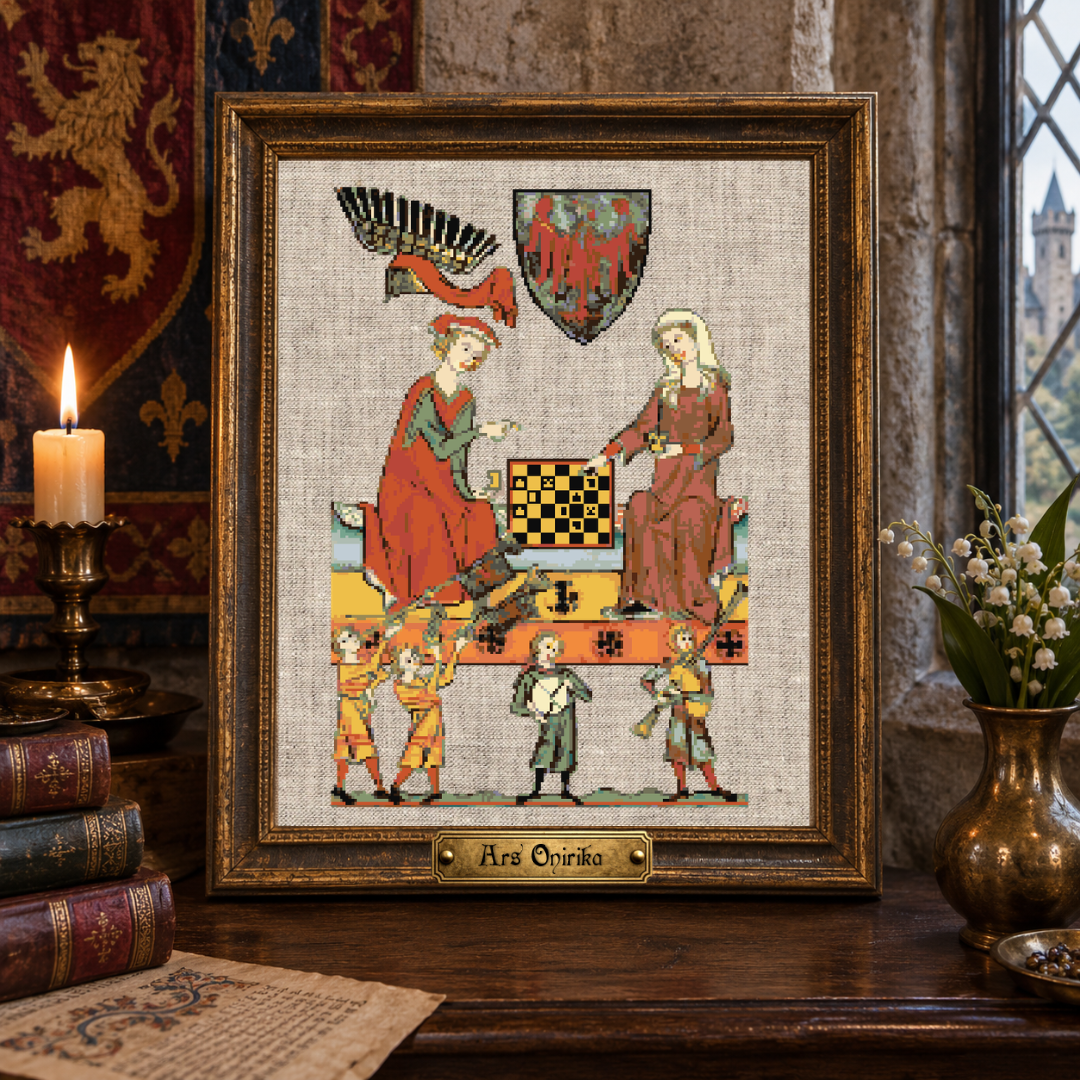 Medieval Codex (III) – Codex Manese Cross Stitch Pattern