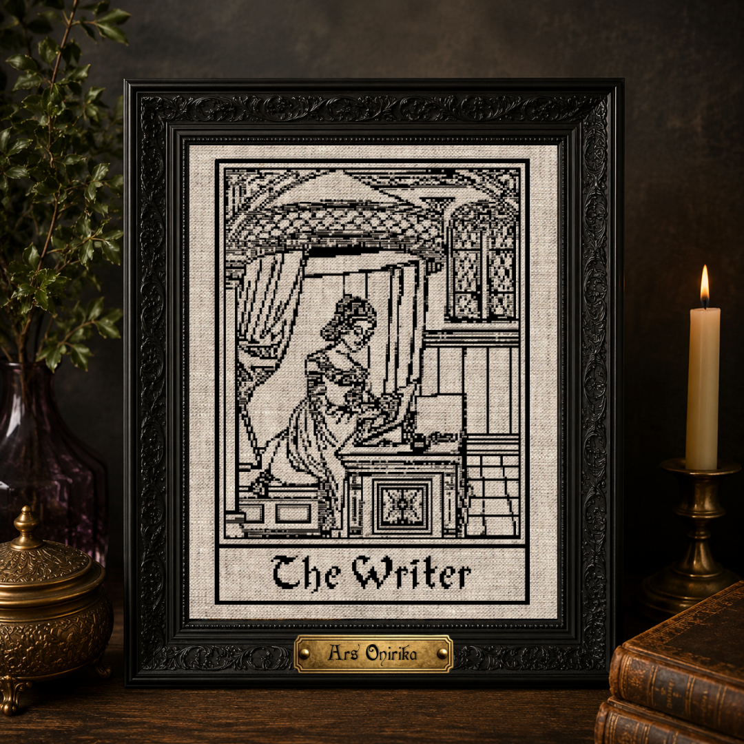 Medieval Writer - Cross Stitch Pattern