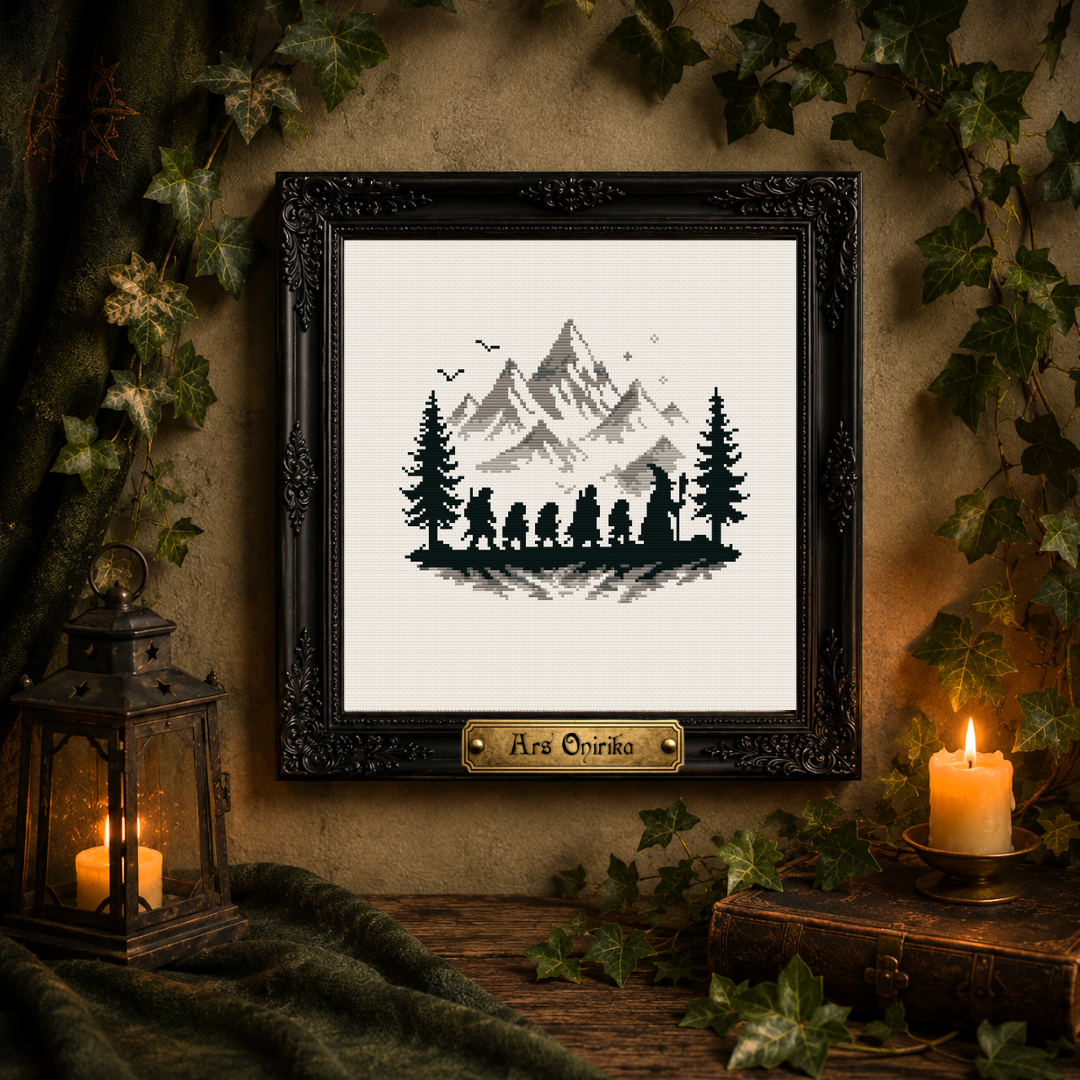 The Fellowship Journey LOTR - Cross Stitch Pattern