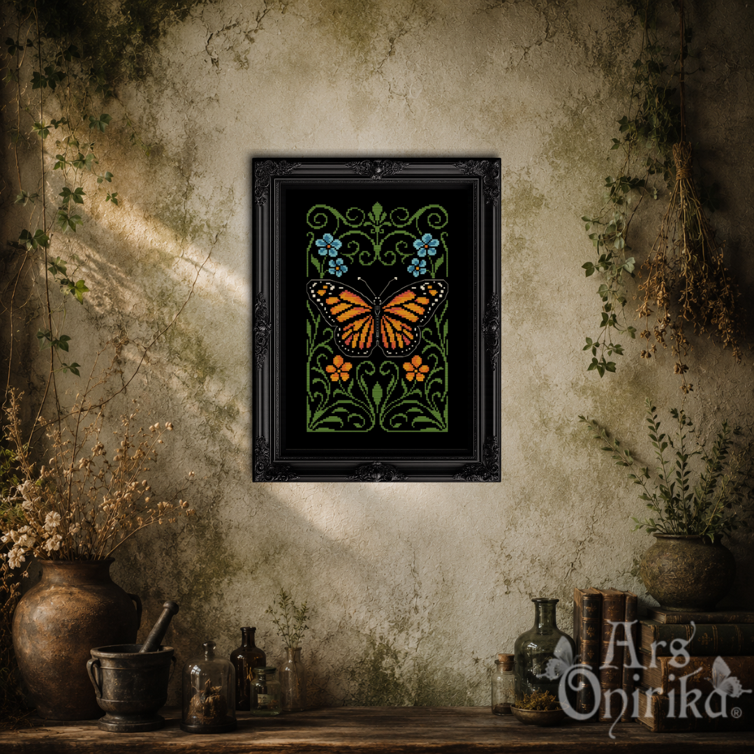 Monarch Butterfly - Cross Stitch Pattern