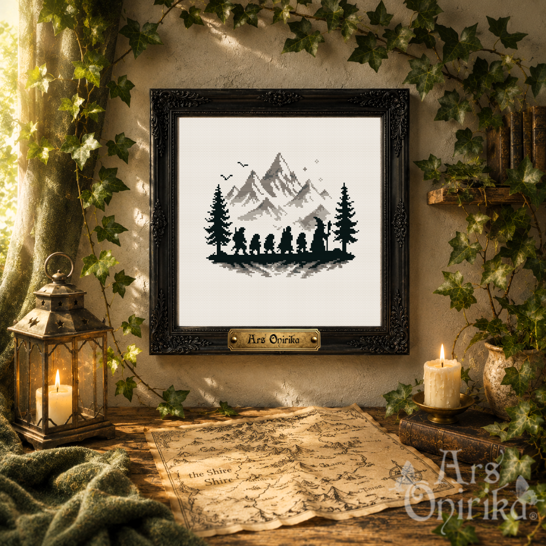 The Fellowship Journey LOTR - Cross Stitch Pattern