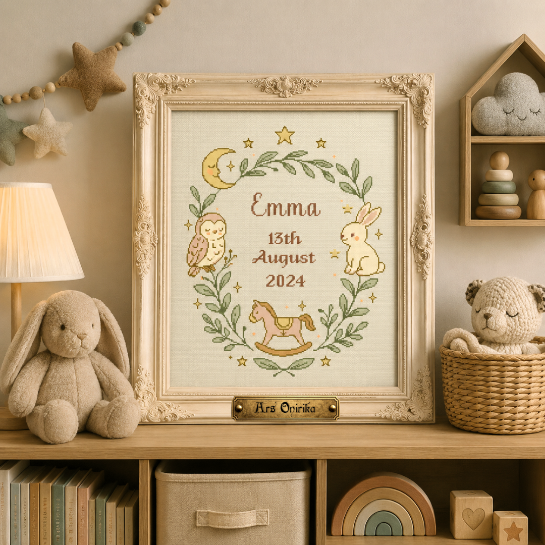 Moonlight Nursery - Cross Stitch Pattern