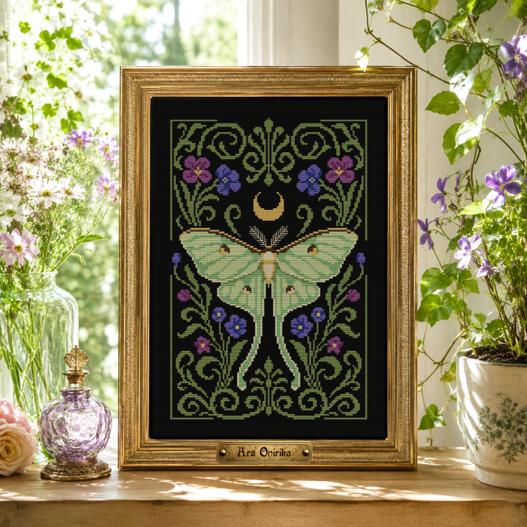 Luna Moth - Cross Stitch Pattern